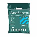 Алебастр быстротвердеющий Obern 0024055, Е100, гипсовое вяжущее, 1 кг