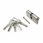 Цилиндровый механизм Стандарт ZF 70-5К SN, матовый никель, ключ-ключ, 5 ключей