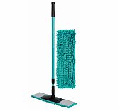 Швабра Spin&Clean Disco Моп, с насадкой Chenille, телескопическая ручка, аквамарин 13х43х120 см