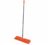 Швабра для пола OfficeClean двусторонняя насадка, микрофибра, телескопическая ручка 70х120 см