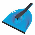 Комплект для уборки AZUR Клип, щетка-сметка, совок с резинкой, полипропилен, цвет в ассортименте