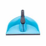 Комплект для уборки AZUR Клип, щетка-сметка, совок с резинкой, полипропилен, цвет в ассортименте