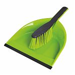 Комплект для уборки AZUR Клип, щетка-сметка, совок с резинкой, полипропилен, цвет в ассортименте