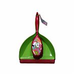 Комплект для уборки Vigar Citric Red, Щетка-сметка и Совок с резинкой, пластик, 220х360 мм