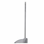 Совок для мусора ЗПИ Альтернатива М1022, пластиковый длинный черенок, 250х280х710 мм