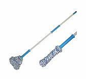 Швабра для пола Мультидом JM58-117, с отжимом, насадка микрофибра, ручка 1180 мм