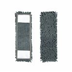 Швабра для пола Рыжий Кот Mop Clean 310475, насадка из микрофибры, лапша, цвет серый