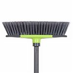 Щетка для пола Master House Чистый пол-3, 60637, с рукояткой 1170 мм, рабочая часть 60х60х300 мм, серый с зеленым 