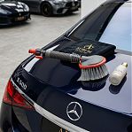 Щетка для мытья Clim Art CLA00174, с краном, с мягкой распушенной щетиной, длина 35 см