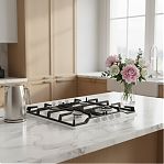 Панель варочная газовая Gefest 1212-02, 4 конфорки, электроподжиг, белый