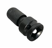 Переходник-адаптер E0186-17, ударный, под биты, сталь, 1/2" 