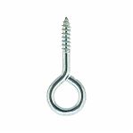 Шуруп с кольцом 6х45 мм для крепления, острый, оцинкованная сталь, 1 шт