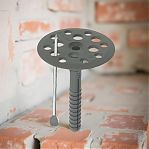 Дюбель для теплоизоляции Жесть УТ-00002173 полипропилен, стержень металл, 10х90 мм, упаковка 50 шт, пакет