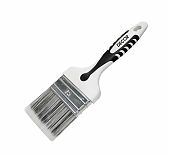 Кисть Decor Black White Premium универсальная, 25х15 мм, серебристая щетина, 2К ручка, 860-025