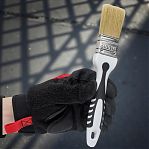 Кисть плоская Black White Premium 860-035 универсальная 35х15 мм, серебристая щетина