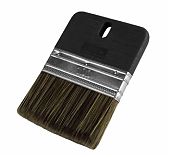 Кисть Black Edition декоративная 100 мм, темный ворс, для финишного покрытия 990-100