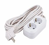 Удлинитель Universal Е-302 9631975 ПВС, с заземлением, 2 розетки, 7 м, 2.2 кВт
