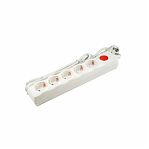Фильтр сетевой Uniel Universal WHITE S-GSU5-5 UL-00001747, с заземлением, 5 розеток, 5м, 2.2 кВт