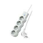 Удлинитель Космос 4х1.5м YKsm1.5m-4g-Z-V10A-W 1802002 ПВС, с заземлением, 4 розетки, 1.5 м, 2.2 кВт