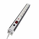 Фильтр сетевой Stekker HM22-61-02 Techno 50150, с заземлением, 6 розеток, 1.8 м, 3.52 кВт