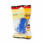 Розетка 1-местная Stekker RST16-21-44 Одри 39196, с заземлением, переносная, с крышкой, каучук, цвет синий  