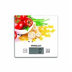 Весы кухонные  Ergolux ELX-SK01-С36 электронные, стекло, 15х15 см,  до 5 кг