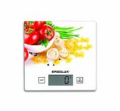 Весы кухонные  Ergolux ELX-SK01-С36 электронные, стекло, 15х15 см,  до 5 кг