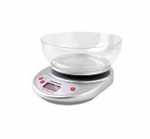 Весы кухонные Ergolux ELX-SK05-C03  электронные, пластик 16х20 см, до 5 кг