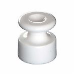 Изолятор керамический Bironi, внешний монтаж, цвет белый, B1-551-01