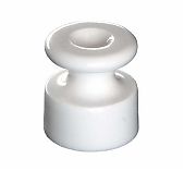 Изолятор керамический Bironi, внешний монтаж, цвет белый, B1-551-01