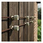 Изолятор пластиковый Bironi B1-551-211, внешний монтаж, цвет слоновая кость