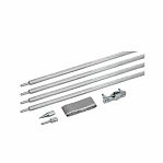 Комплект заземления IEK ZKZ11-14-016-06 d 16 мм, оцинкованная сталь, 1.5 м, 4 шт