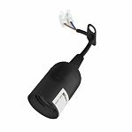 Патрон пластиковый Feron LH108 41034, E27, подвесной, с клеммой, черный