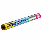 Фольга алюминиевая Lemon Moon Прочная, с тиснением, Идеальна для запекания, 10 мкм, ширина 28 см, длина 10 м