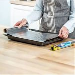 Фольга алюминиевая Lemon Moon, Толстая и Жаропрочная, 14 мкм, ширина 44 см, длина 10 м 