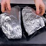 Фольга алюминиевая Саянская Запекание, особо прочная и пластичная, 14 мкм, ширина 29 см, длина 7 м