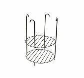 Этажерка для тандыра, малая, двух ярусная, нержавеющая сталь, диаметр 180 мм