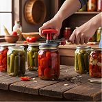 Машинка закаточная Хозяюшка 20/5932, улитка, полуавтоматическая, для стеклянных банок			