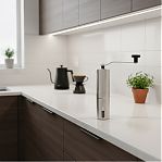 Мельница для ручного помола кофе Mallony Mulino, нержавеющая сталь, акрил, 4.7х19 см, 95 мл