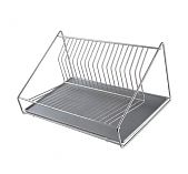 Сушилка для посуды Рыжий кот Bosito 39x24.5x18.5 см, хром