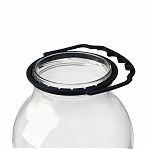 Ручка для стеклянных банок диаметр 100 мм, пластик, цвет черный