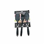 Набор кондитерский Senior Utensil, силиконовый, кисточка, 2 лопатки, черный 