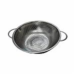 Дуршлаг на ножке, нержавеющая сталь, диаметр 230 мм, две боковые ручки