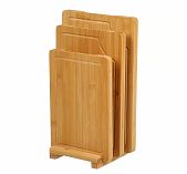 Набор досок разделочных Daniks, бамбук, 1.8х22х34 см, 1.8х20х31 см, 1.8х18х26 см, в упаковке 3 штуки