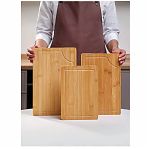 Набор досок разделочных Daniks, бамбук, 1.8х22х34 см, 1.8х20х31 см, 1.8х18х26 см, в упаковке 3 штуки