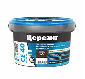 Затирка Ceresit CE 40 №60 для швов 1-10 мм, темный шоколад, 1 кг