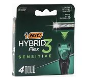 Сменные кассеты Bic Flex 3 Hybrid Sensitive 4 шт