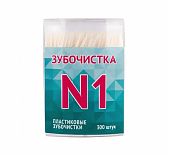 Зубочистки пластиковые Зубочистка №1, Z1-300 BP2-OV300 BULK, 300 штук