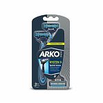 Бритвенный станок Arko System 3 лезвия 3 шт/уп