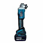 УШМ аккумуляторная бесщеточная Kross KLi125 Type 2, 21В, 2 акк. х 4,0 Ah+з.у.